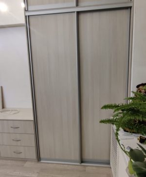 Гардеробный шкаф-купе с зеркалом и комодом №13 1455